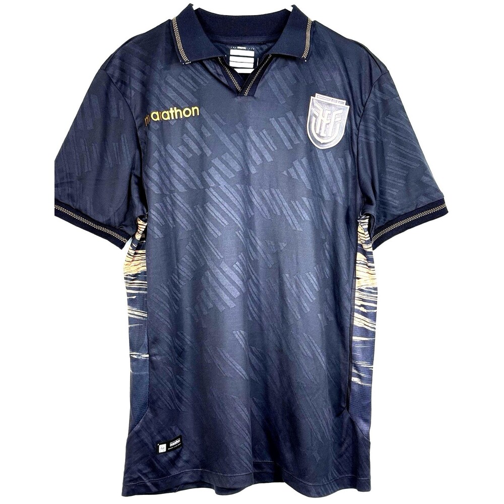 Ecuador 2026 Away Soccer Jersey Mens Large Marathon Navy Gold World Cup FEF NWT